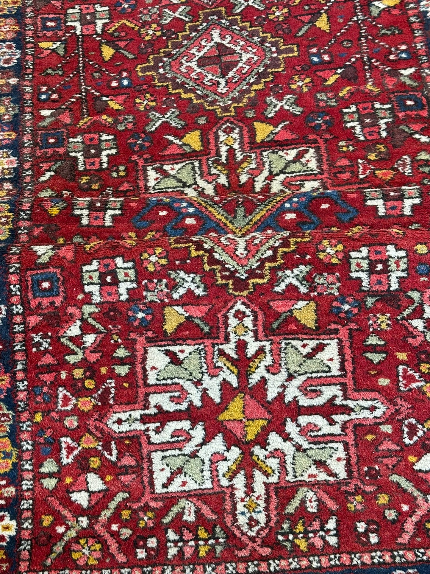 Orientteppich handgeknüpft Heriz Karadja Läufer 245x85 cm