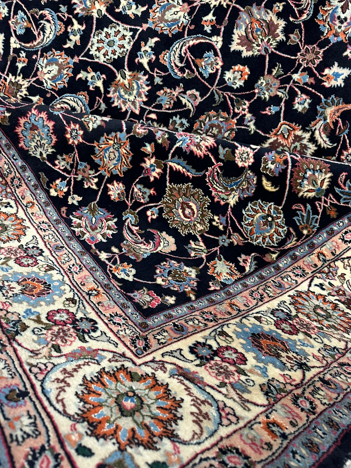 Orientteppich handgeknüpft Mesched Korkwolle 300x192 cm