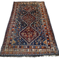 Antiker Orientteppich handgeknüpft  Gaschgai naturfarben 256x160 cm