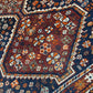Antiker Orientteppich handgeknüpft  Gaschgai naturfarben 256x160 cm