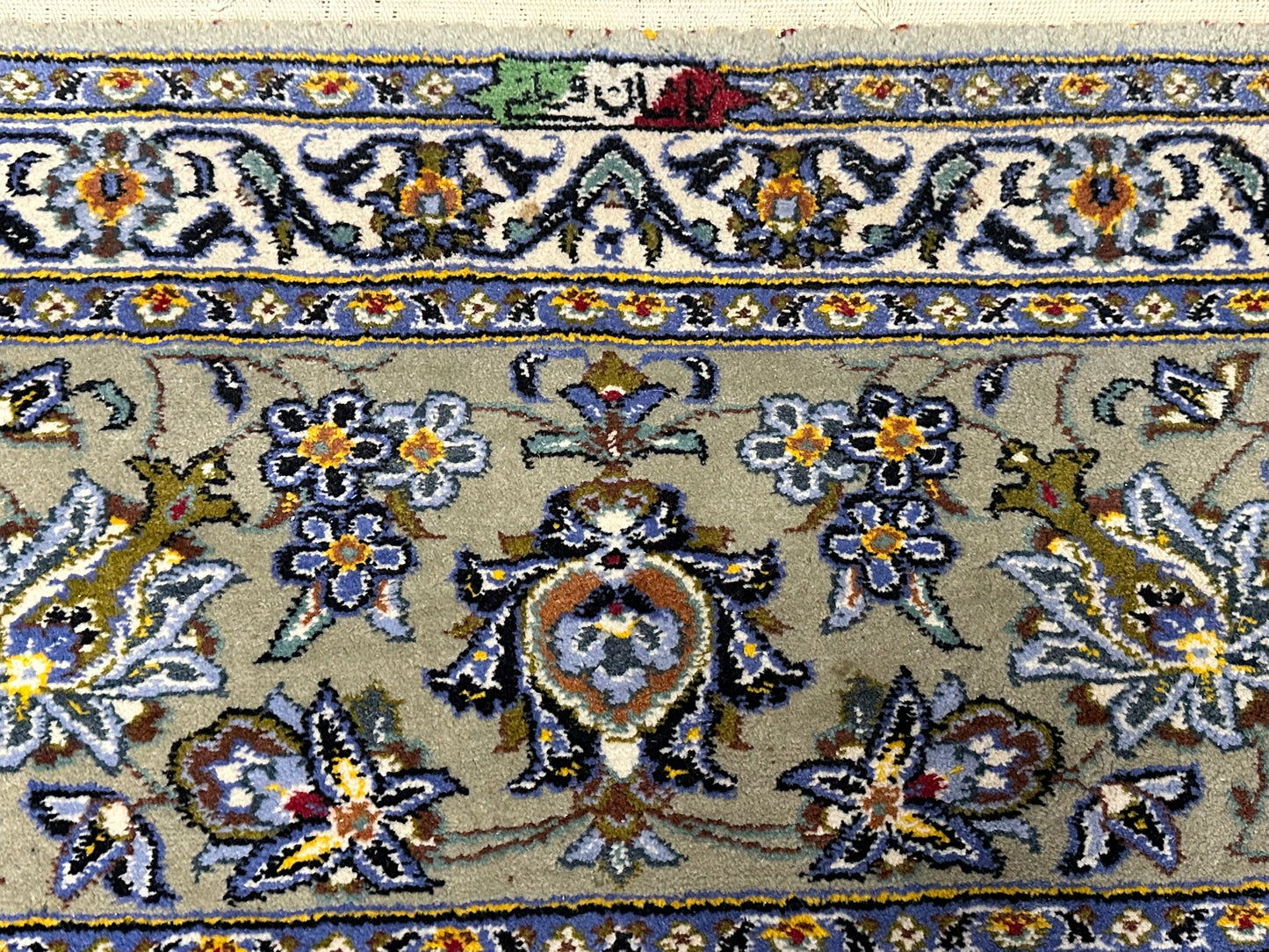 Orientteppich handgeknüpft Keshan Korkwolle signiert 430x313 cm