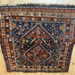 Antiker Orientteppich handgeknüpft  Gaschgai naturfarben 256x160 cm