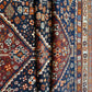 Antiker Orientteppich handgeknüpft  Gaschgai naturfarben 256x160 cm