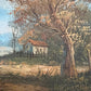 Henry (XX) Ölgemälde kleine Landschaft mit Bauernhaus 30x36cm