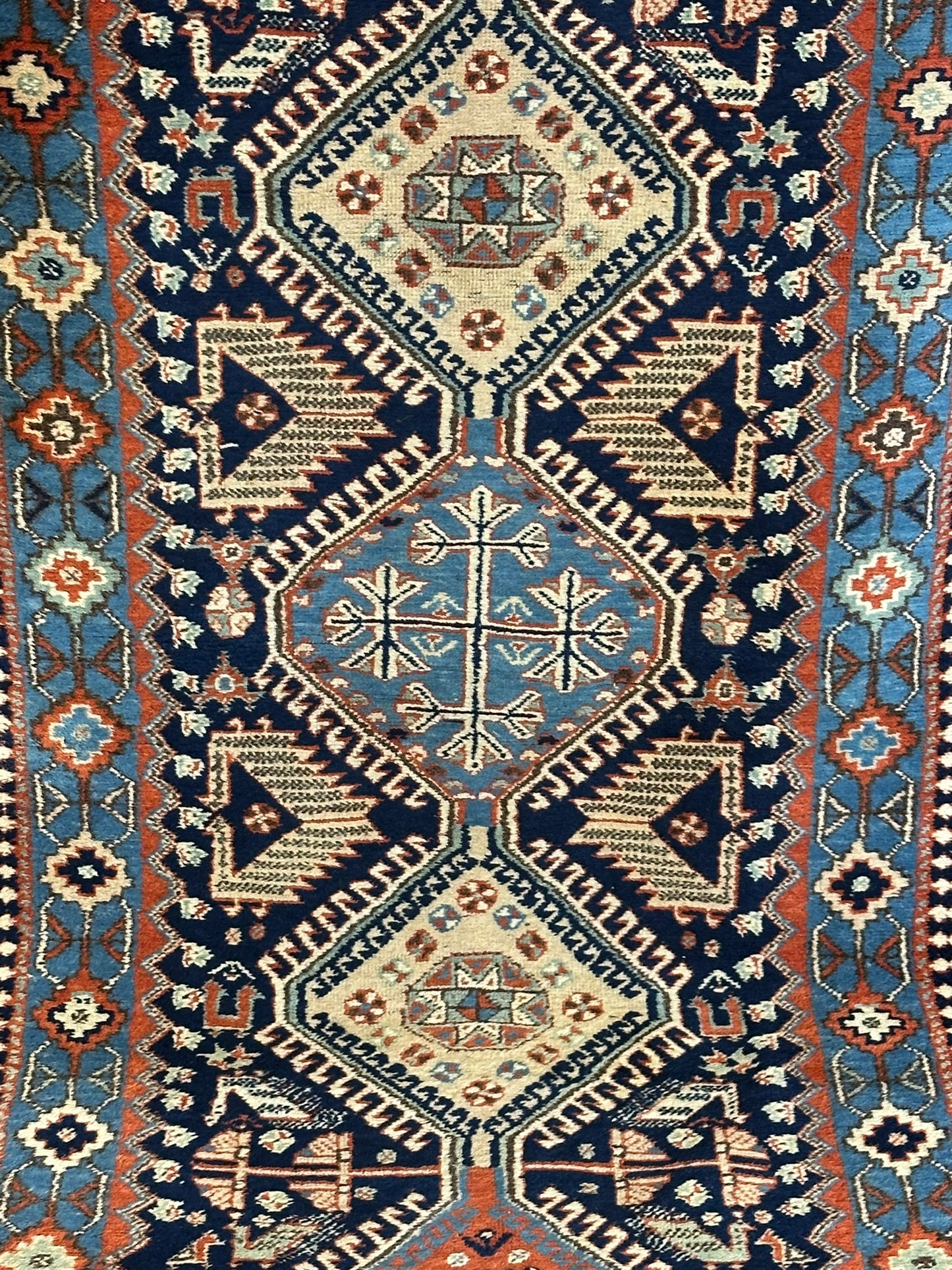 Orientteppich handgeknüpft Ghaschghai Läufer 303x85 cm