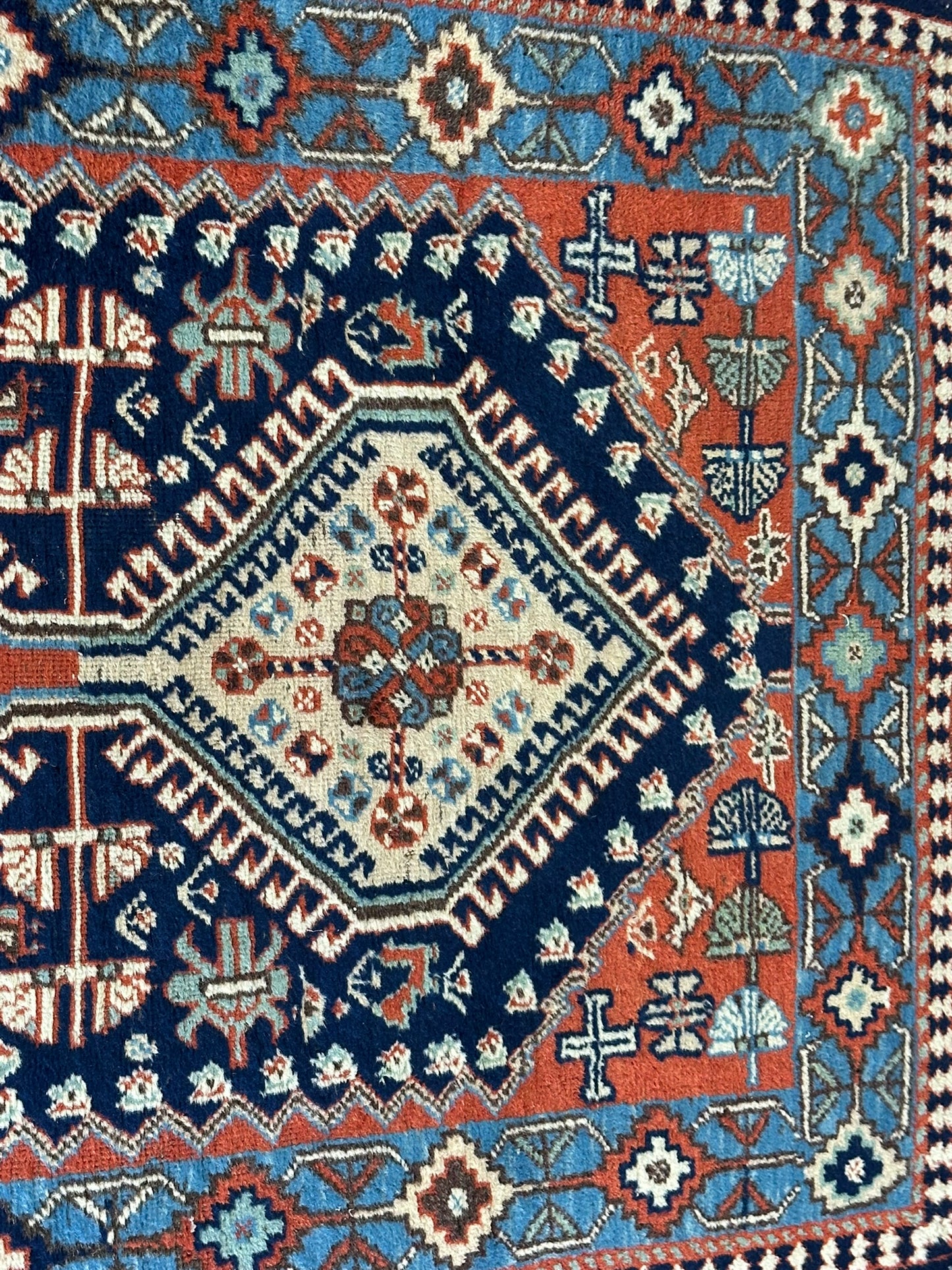 Orientteppich handgeknüpft Ghaschghai Läufer 303x85 cm