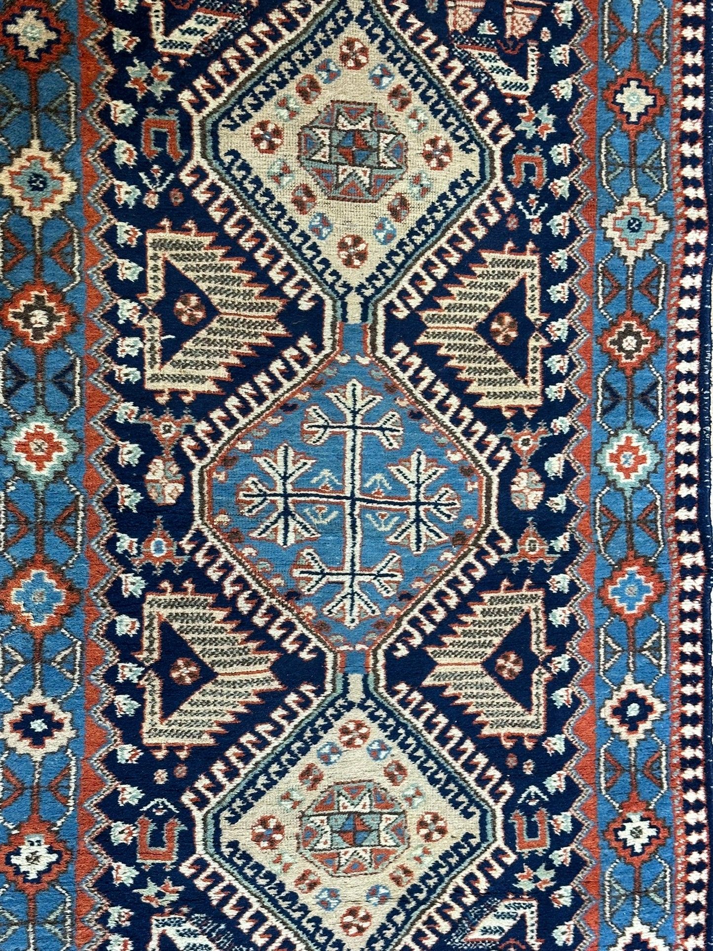 Orientteppich handgeknüpft Ghaschghai Läufer 303x85 cm
