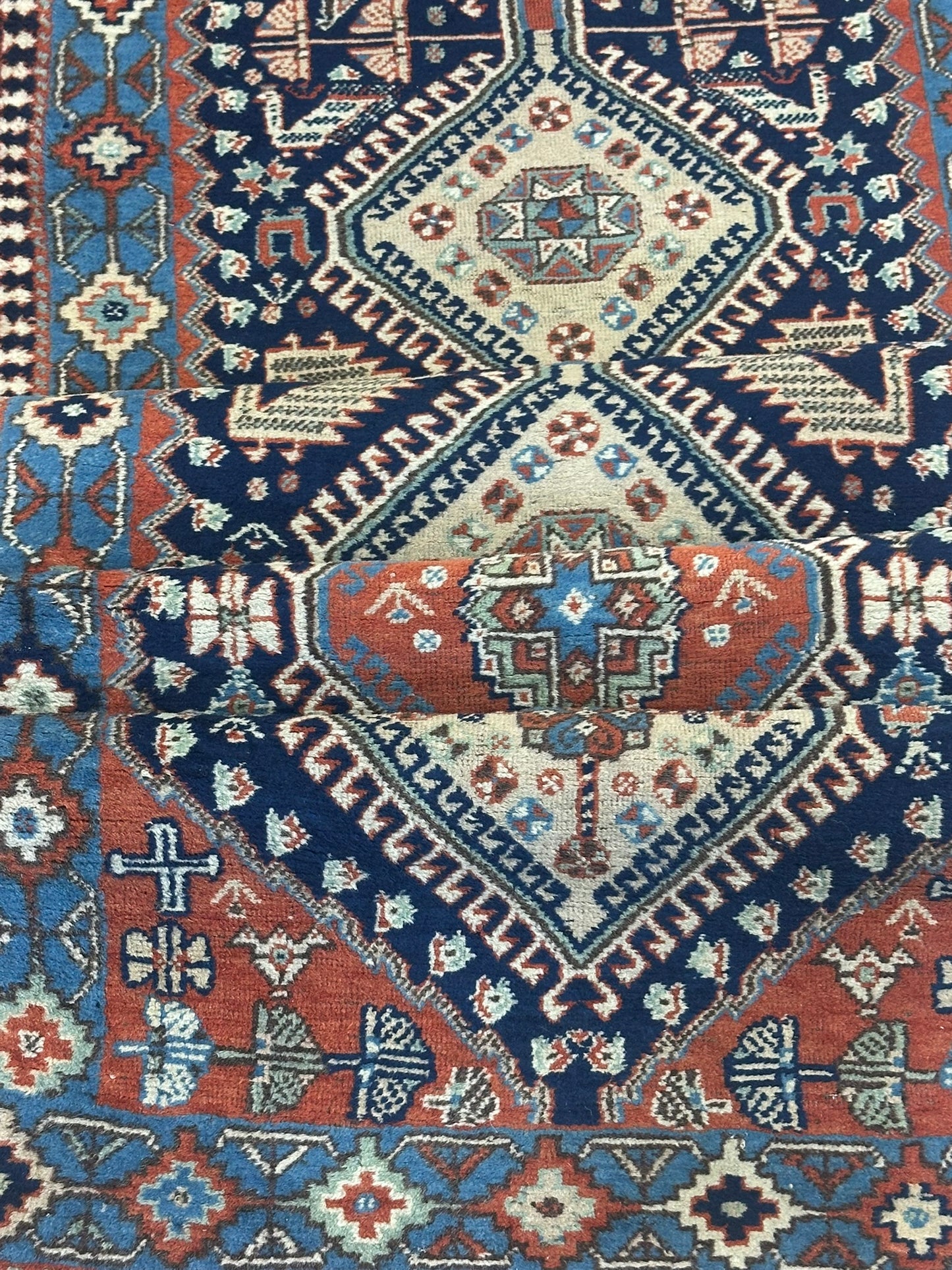 Orientteppich handgeknüpft Ghaschghai Läufer 303x85 cm