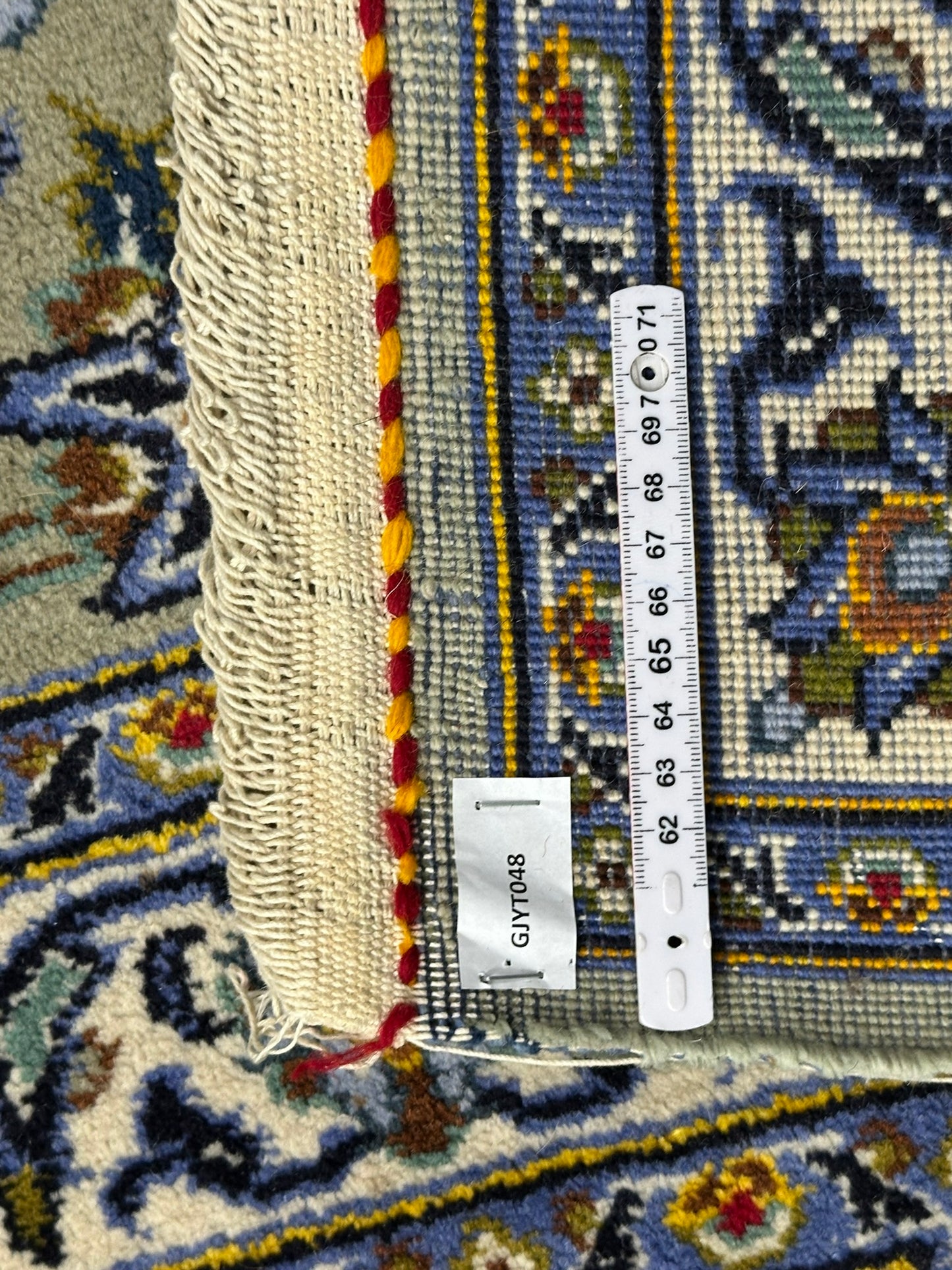 Orientteppich handgeknüpft Keshan Korkwolle signiert 430x313 cm