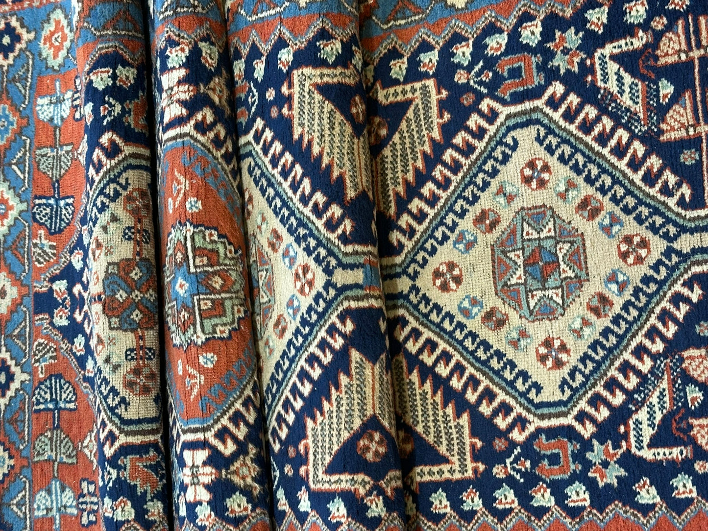 Orientteppich handgeknüpft Ghaschghai Läufer 303x85 cm
