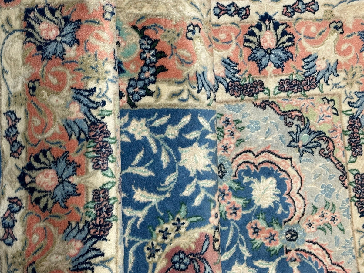 Orientteppich handgeknüpft Täbriz 50er Korkwolle mit Seide 190x120 cm
