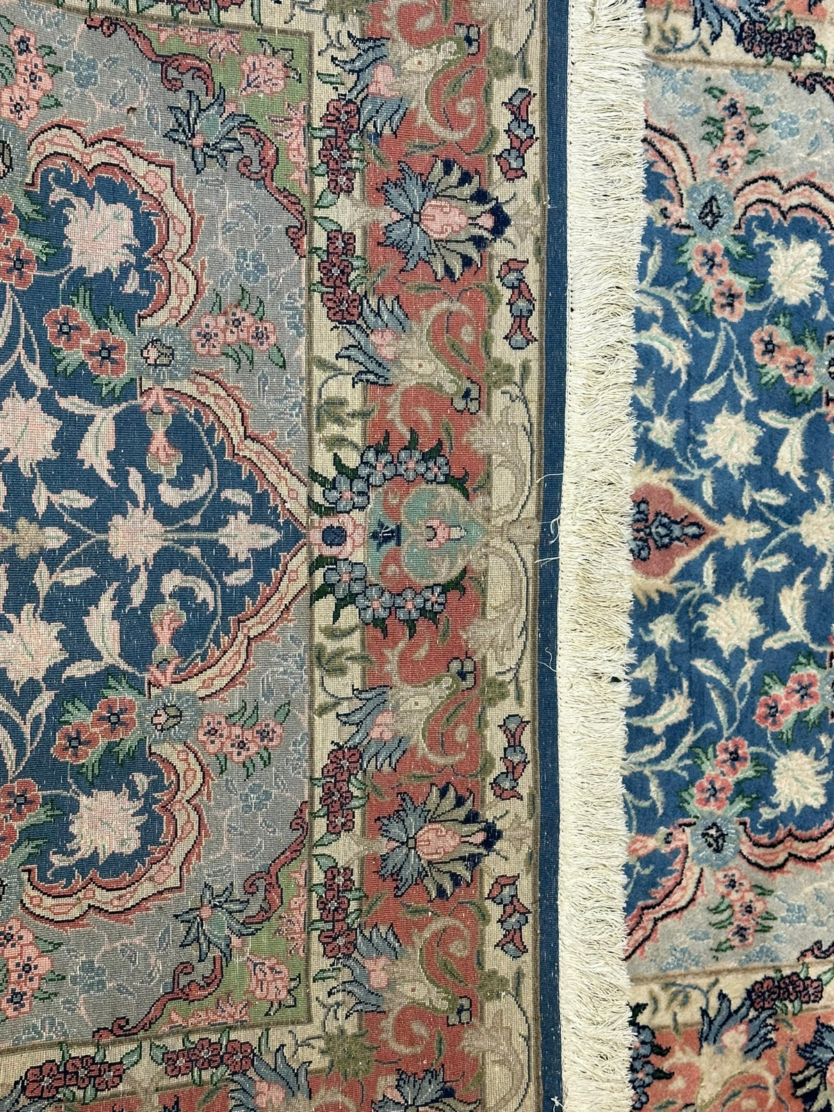 Orientteppich handgeknüpft Täbriz 50er Korkwolle mit Seide 190x120 cm
