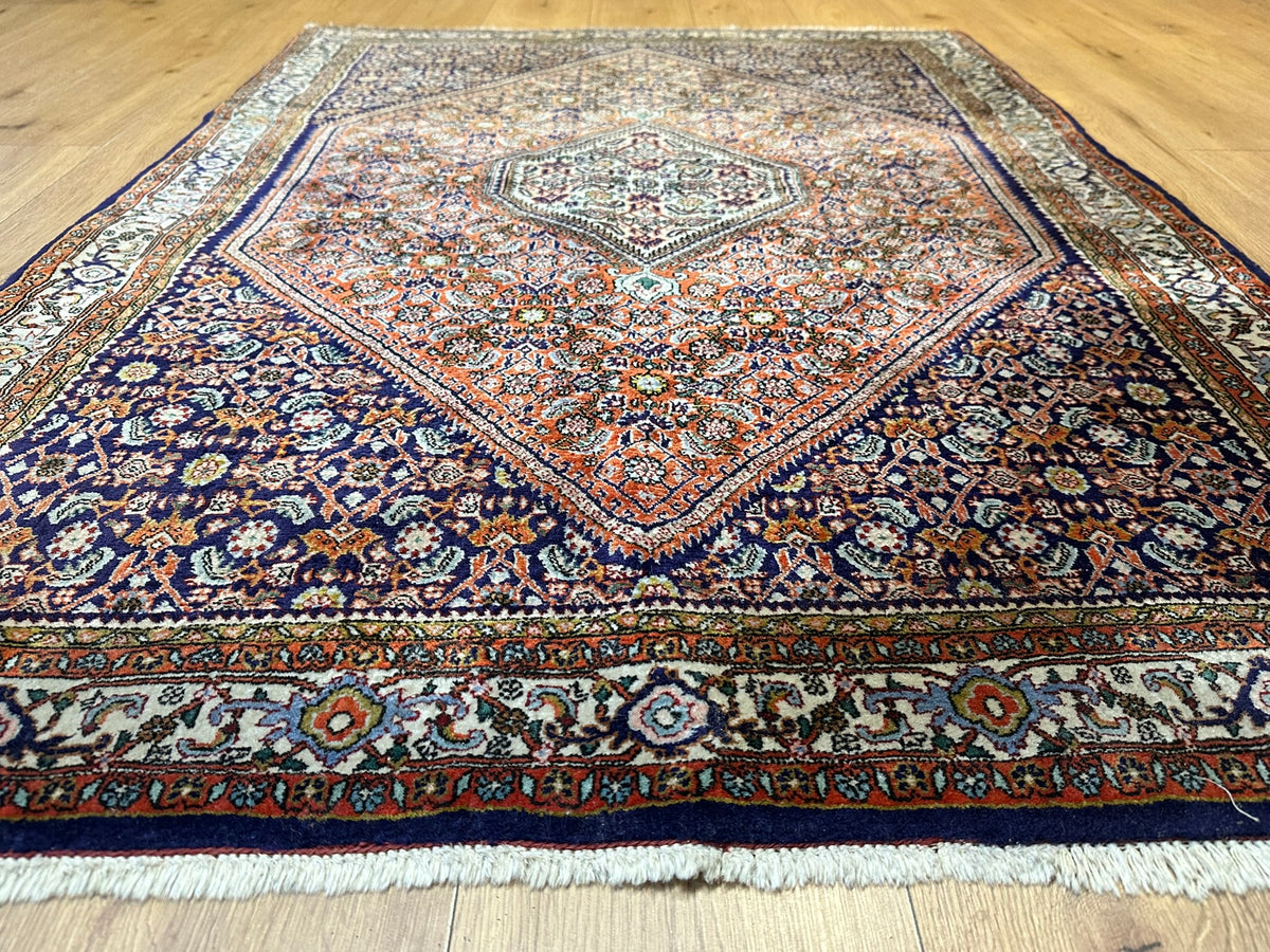 Orientteppich handgeknüpft Bidjar Korkwolle 160x113 cm