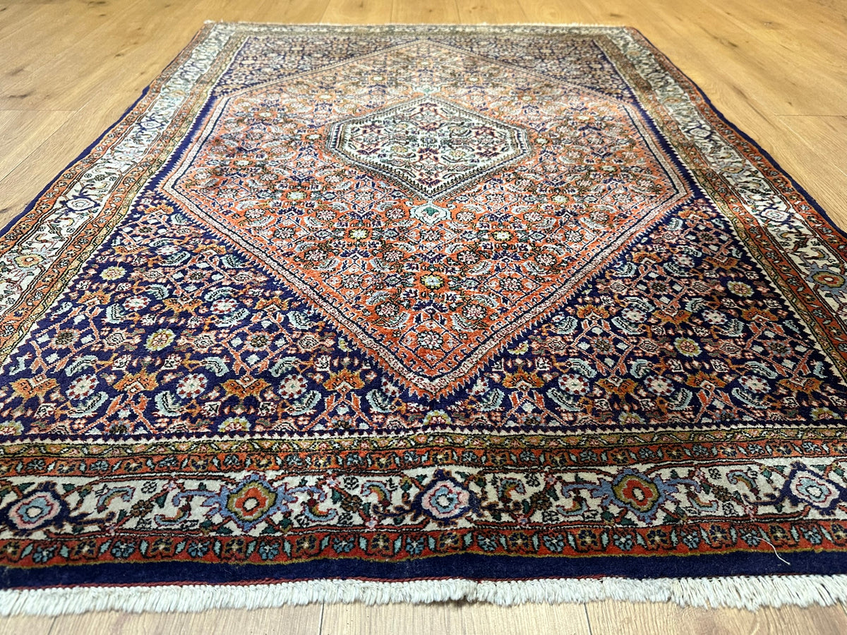 Orientteppich handgeknüpft Bidjar Korkwolle 160x113 cm
