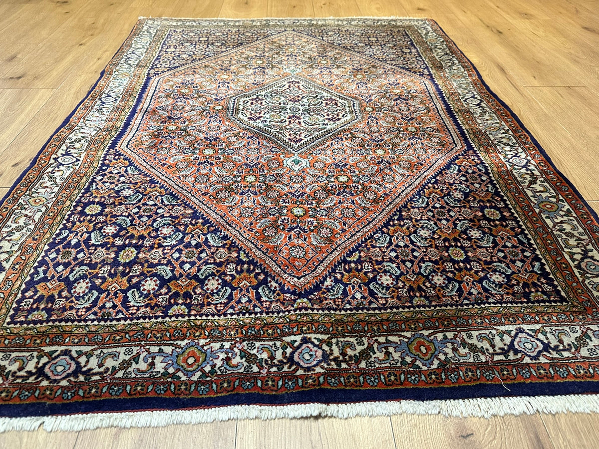 Orientteppich handgeknüpft Bidjar Korkwolle 160x113 cm