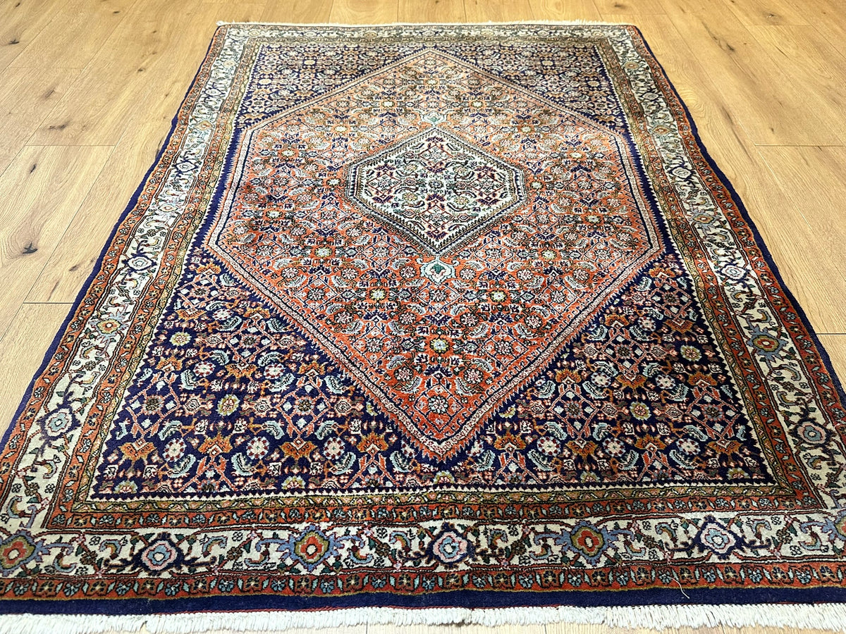 Orientteppich handgeknüpft Bidjar Korkwolle 160x113 cm