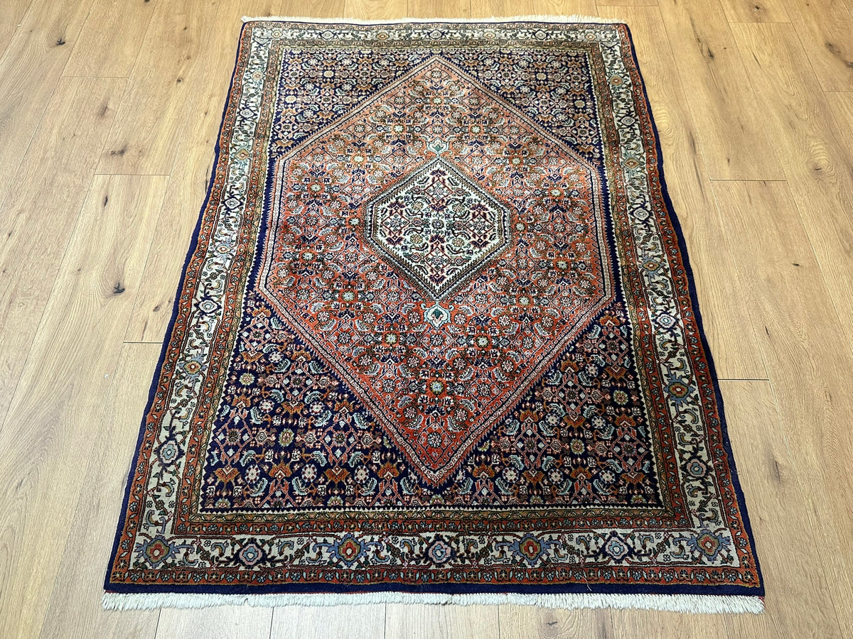 Orientteppich handgeknüpft Bidjar Korkwolle 160x113 cm