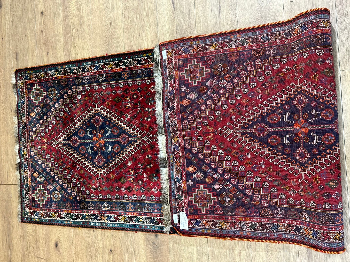 Orientteppich handgeknüpft Ghaschghai Läufer 245x90 cm