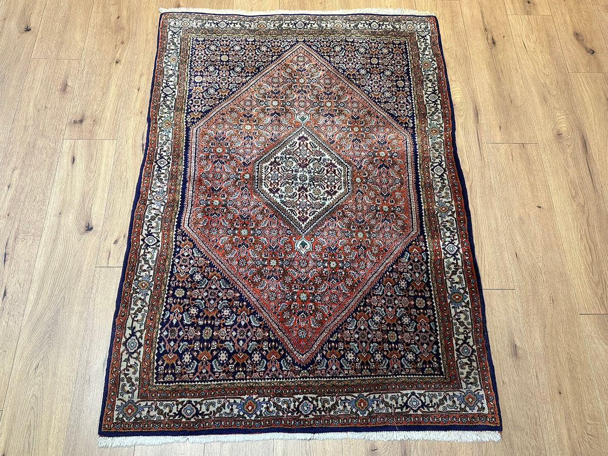Orientteppich handgeknüpft Bidjar Korkwolle 160x113 cm