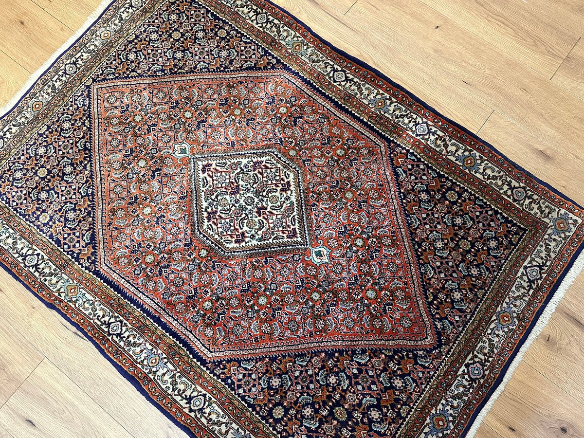 Orientteppich handgeknüpft Bidjar Korkwolle 160x113 cm