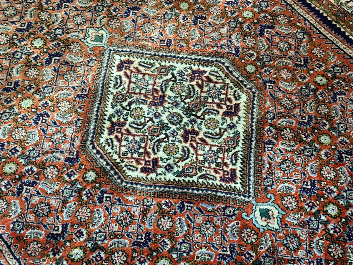 Orientteppich handgeknüpft Bidjar Korkwolle 160x113 cm