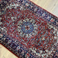 Orientteppich handgeknüpft China Isfahan korkwolle Design 128x80 cm
