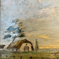 Z. Kessler (XX) Ölgemälde Landschaft mit Feldweg und Scheune 40x45cm