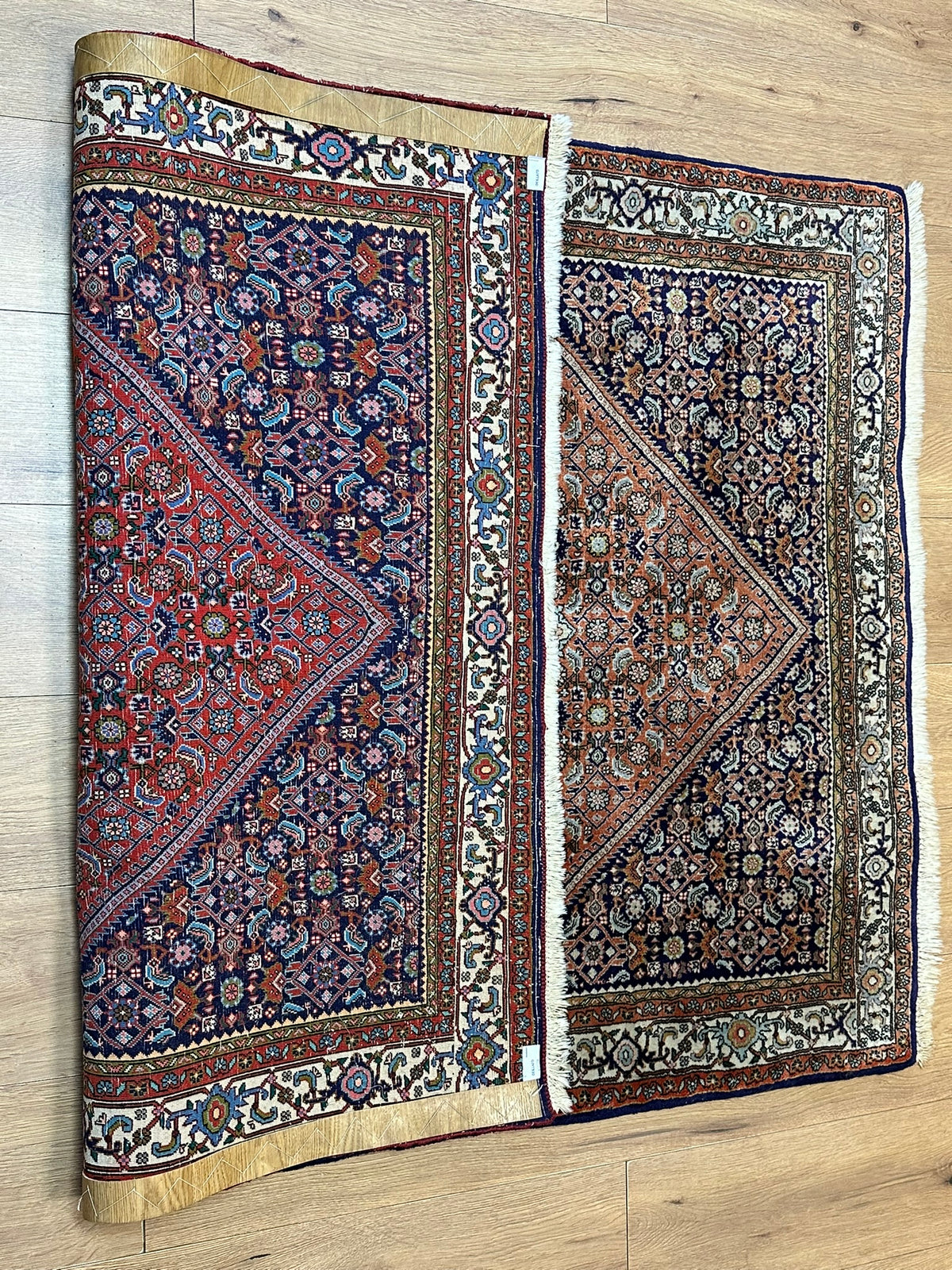 Orientteppich handgeknüpft Bidjar Korkwolle 160x113 cm