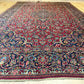 Antiker Orientteppich handgeknüpft  Keschan Korkwolle 220x130 cm