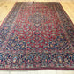 Antiker Orientteppich handgeknüpft  Keschan Korkwolle 220x130 cm