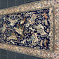 Handgeknüpfter Perser Orientteppich - Ghom Jagtmotive 212x130 cm