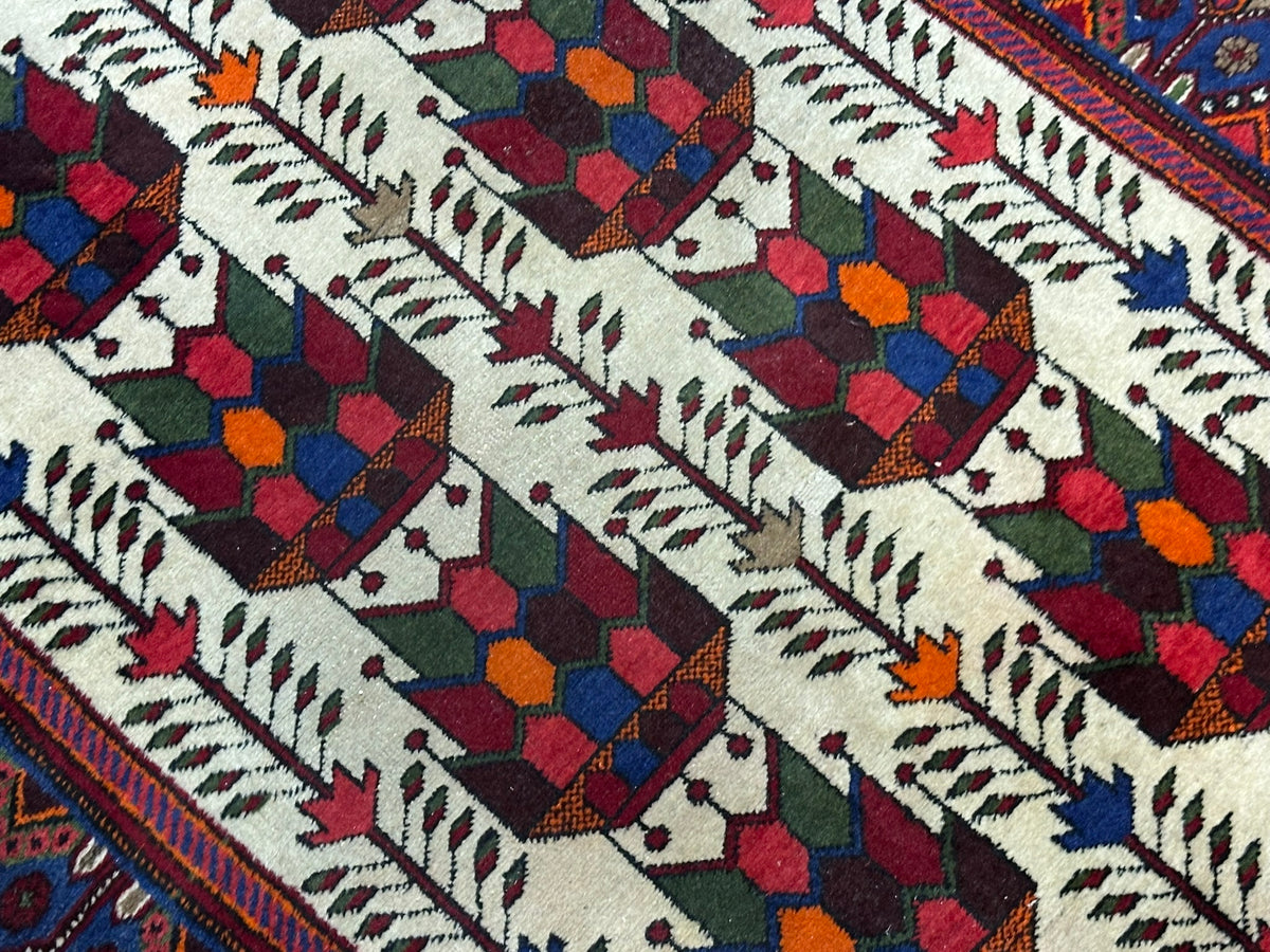 Orientteppich handgeknüpft antiker Bachtiar Korkwolle 180x120 cm