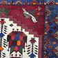 Orientteppich handgeknüpft antiker Bachtiar Korkwolle 180x120 cm