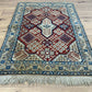 Orientteppich handgeknüpft Nain Korkwolle mit Seide 135x83 cm