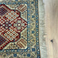 Orientteppich handgeknüpft Nain Korkwolle mit Seide 135x83 cm