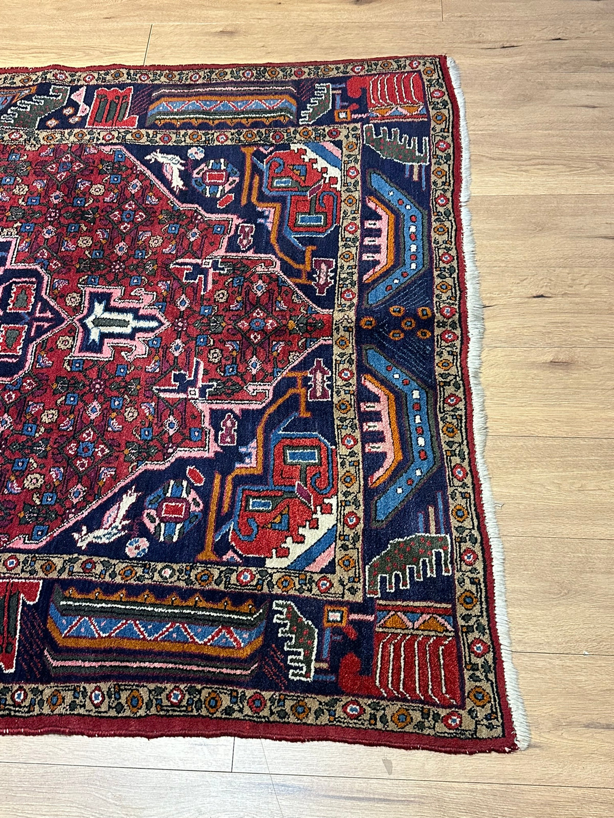 Orientteppich handgeknüpft Hamadan Top 245x150 cm