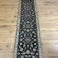 Orientteppich handgeknüpft Nain Korkwolle mit Seide Läufer 296x68 cm