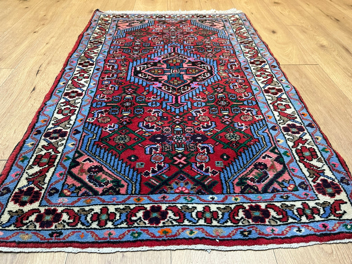 Orientteppich handgeknüpft Hamadan Top 134x82 cm