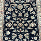 Orientteppich handgeknüpft Nain Korkwolle mit Seide Läufer 296x68 cm