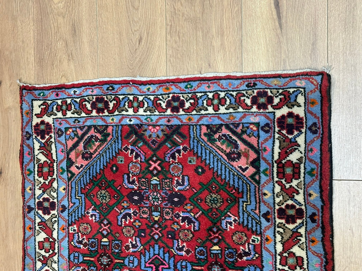 Orientteppich handgeknüpft Hamadan Top 134x82 cm