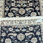 Orientteppich handgeknüpft Nain Korkwolle mit Seide Läufer 296x68 cm