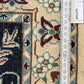 Orientteppich handgeknüpft Nain Korkwolle mit Seide Läufer 296x68 cm