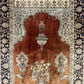 Orientteppich handgeknüpft China Hereke Seide auf Seide 95x65 cm