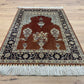 Orientteppich handgeknüpft China Hereke Seide auf Seide 95x65 cm