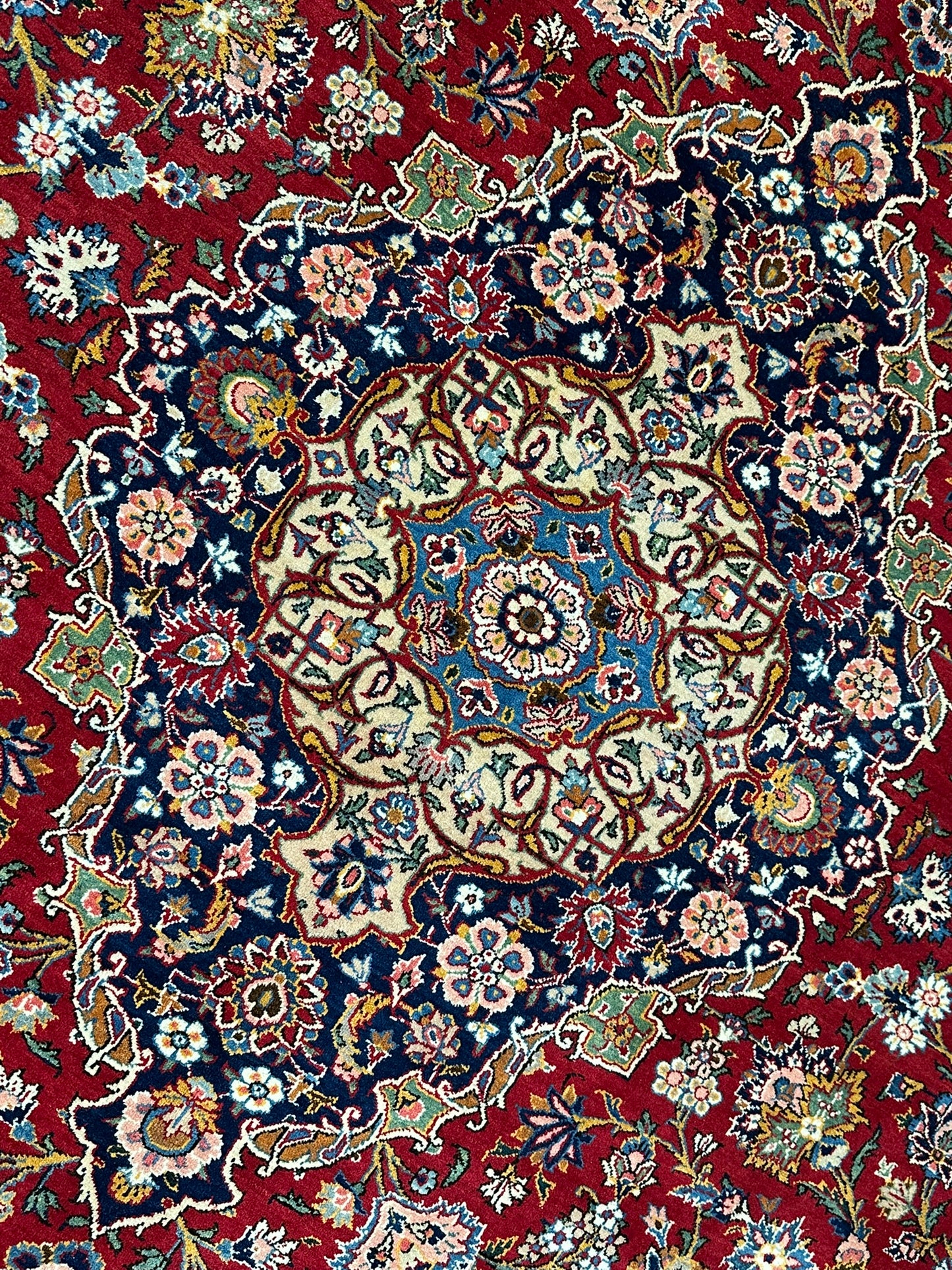 orientteppich handgeknüpft Keschan Korkwolle semi antik 420x305 cm