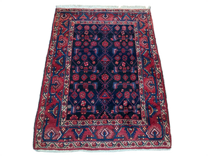 Orientteppich handgeknüpft antiker Malayer Naturfarben 150x110 cm