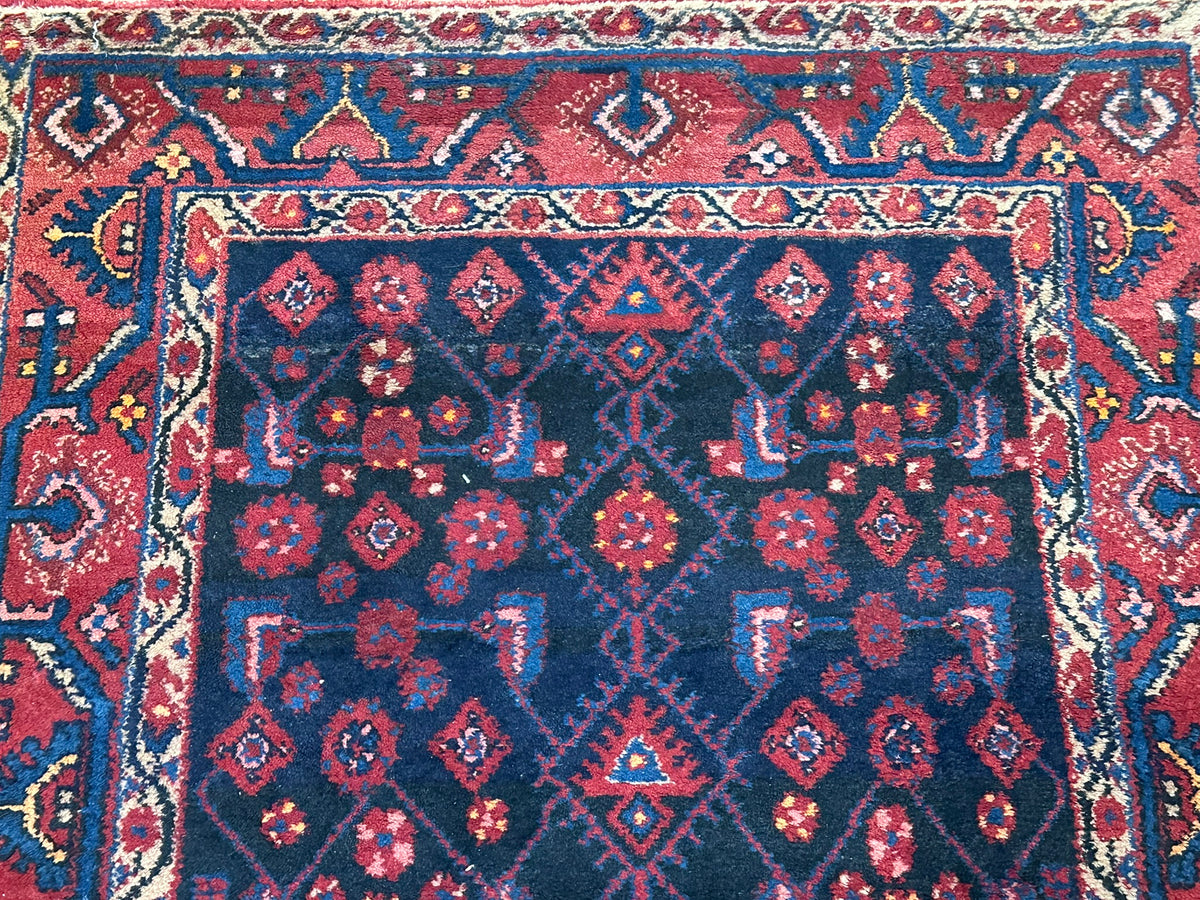 Orientteppich handgeknüpft antiker Malayer Naturfarben 150x110 cm