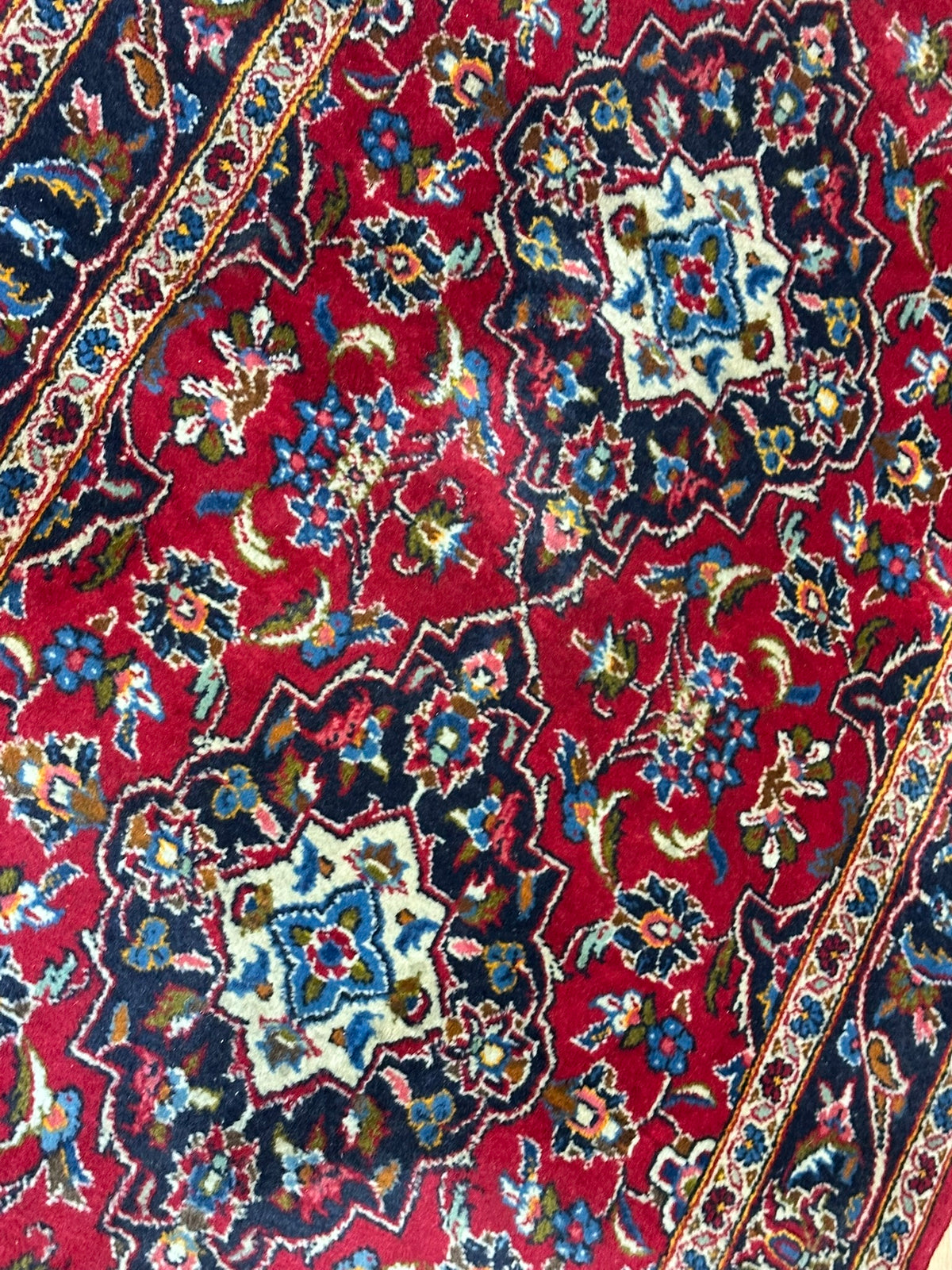 Orientteppich handgeknüpft Keschan Läufer Top 307x94 cm
