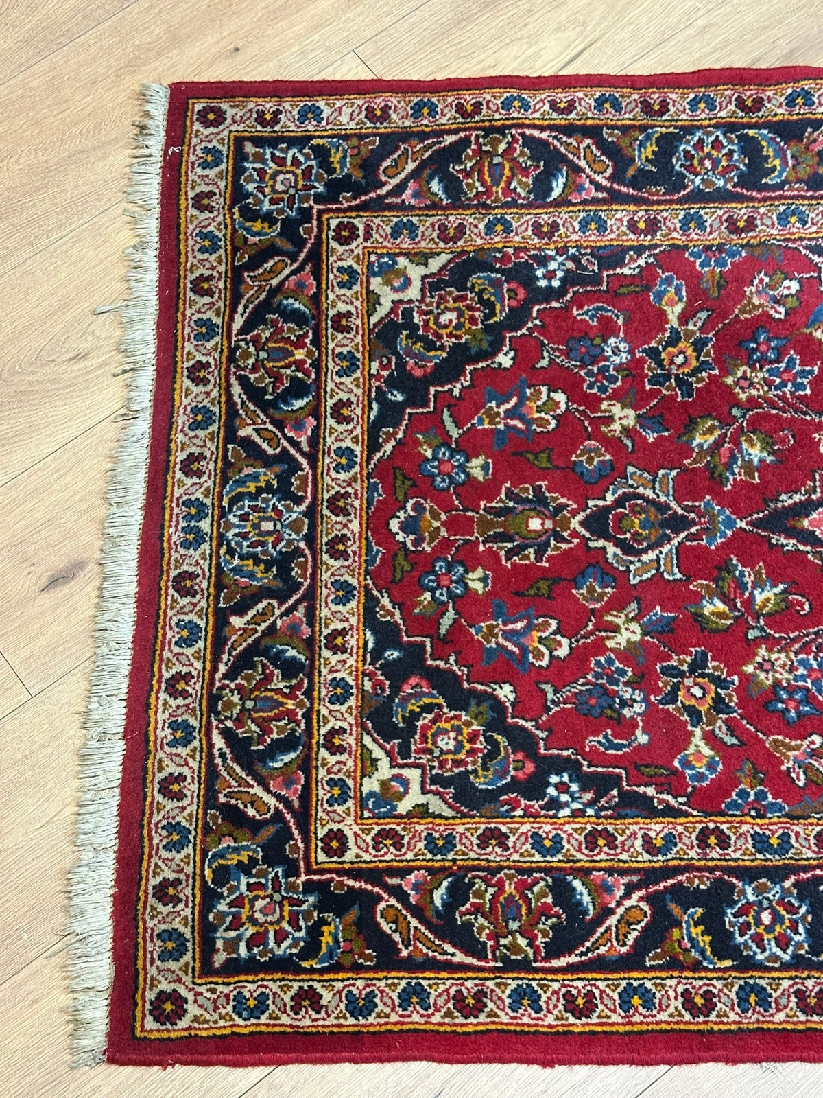 Orientteppich handgeknüpft Keschan Läufer Top 307x94 cm