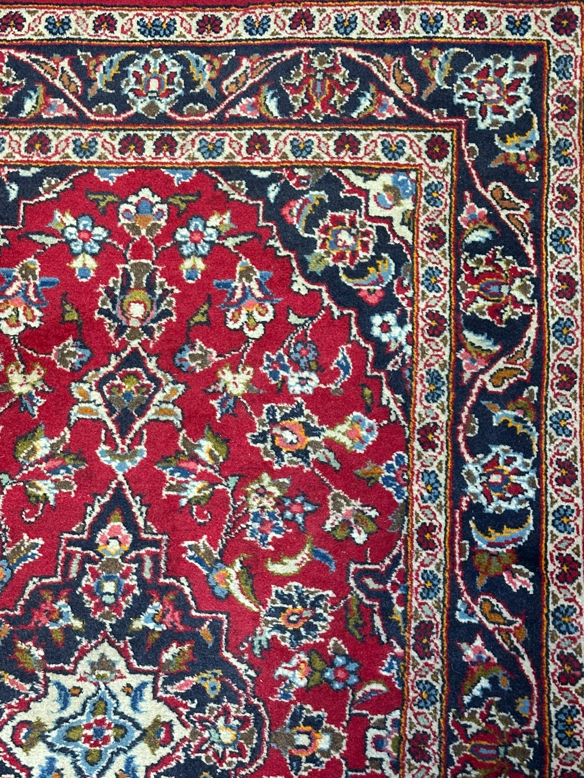 Orientteppich handgeknüpft Keschan Läufer Top 307x94 cm